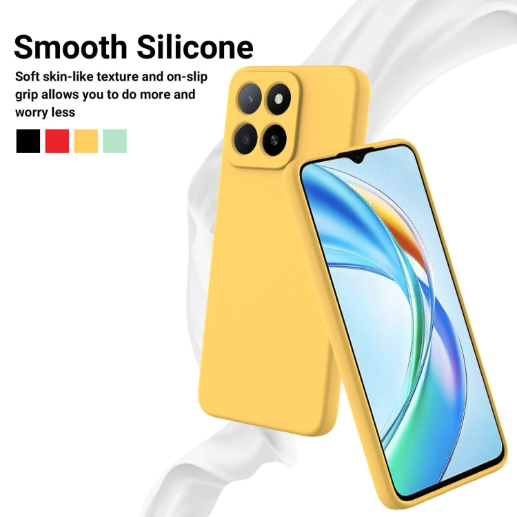 For Honor X5b / X5b Plus Solid Color Liquid Silicone Dropproof Full Coverage Phone Case(Yellow) - free shipping - PMC TechLife - Order now!