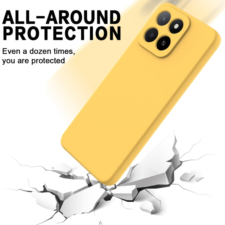 For Honor X5b / X5b Plus Solid Color Liquid Silicone Dropproof Full Coverage Phone Case(Yellow) - free shipping - PMC TechLife - Order now!