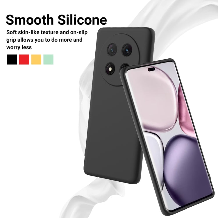 For Honor X9c / X60 Pro 5G Solid Color Liquid Silicone Dropproof Full Coverage Phone Case(Black) - free shipping - PMC TechLife - Order now!