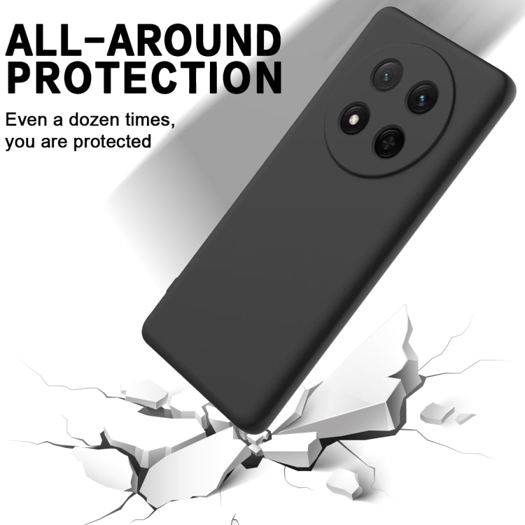 For Honor X9c / X60 Pro 5G Solid Color Liquid Silicone Dropproof Full Coverage Phone Case(Black) - free shipping - PMC TechLife - Order now!