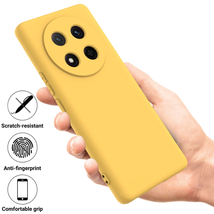 For Honor X9c / X60 Pro 5G Solid Color Liquid Silicone Dropproof Full Coverage Phone Case(Yellow) - free shipping - PMC TechLife - Order now!
