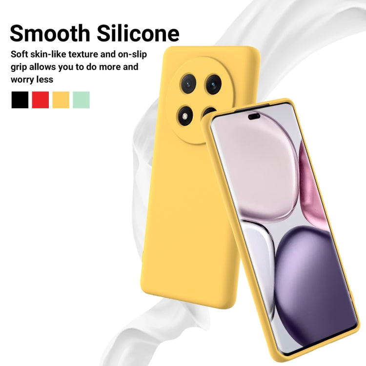 For Honor X9c / X60 Pro 5G Solid Color Liquid Silicone Dropproof Full Coverage Phone Case(Yellow) - free shipping - PMC TechLife - Order now!
