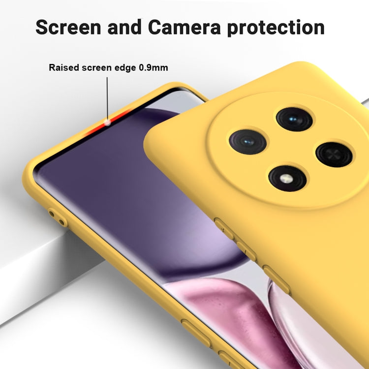 For Honor X9c / X60 Pro 5G Solid Color Liquid Silicone Dropproof Full Coverage Phone Case(Yellow) - free shipping - PMC TechLife - Order now!