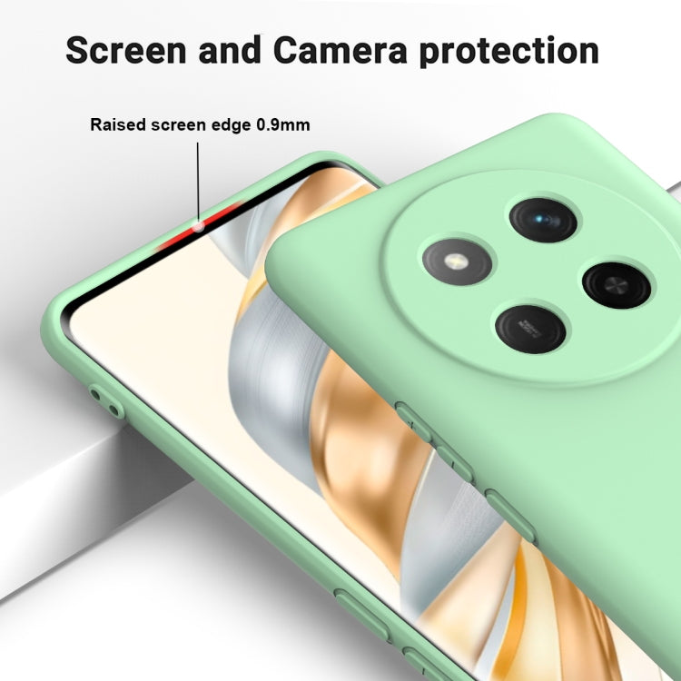 For Honor X60 Pro Solid Color Liquid Silicone Dropproof Full Coverage Phone Case(Green) - free shipping - PMC TechLife - Order now!