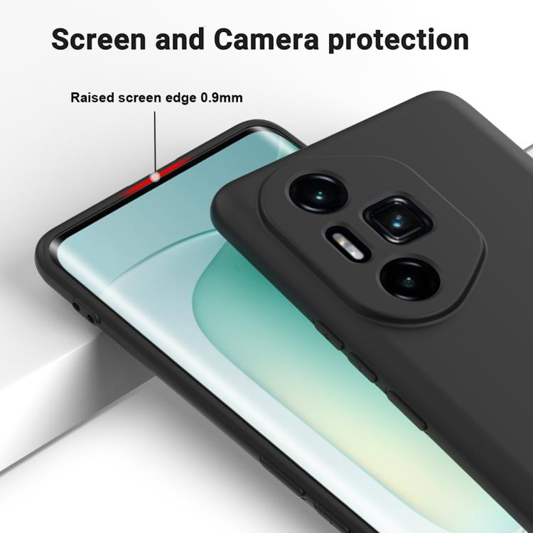 For Honor 300 Ultra / 300 Pro Solid Color Liquid Silicone Dropproof Full Coverage Phone Case(Black) - free shipping - PMC TechLife - Order now!
