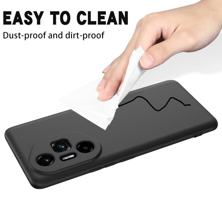 For Honor 300 Ultra / 300 Pro Solid Color Liquid Silicone Dropproof Full Coverage Phone Case(Black) - free shipping - PMC TechLife - Order now!