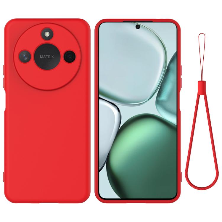 For Honor X9c Smart / X60 Solid Color Liquid Silicone Dropproof Full Coverage Phone Case(Red) - free shipping - PMC TechLife - Order now!