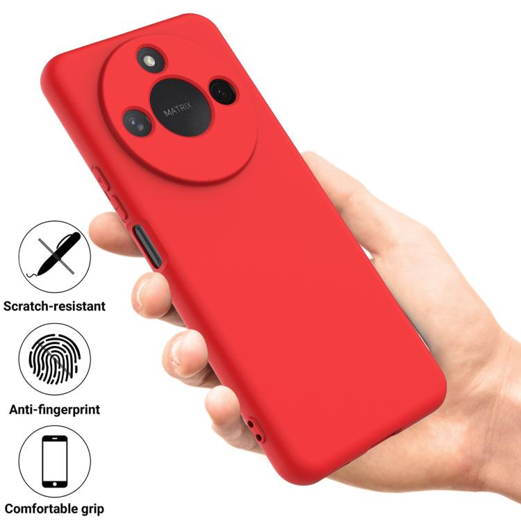 For Honor X9c Smart / X60 Solid Color Liquid Silicone Dropproof Full Coverage Phone Case(Red) - free shipping - PMC TechLife - Order now!