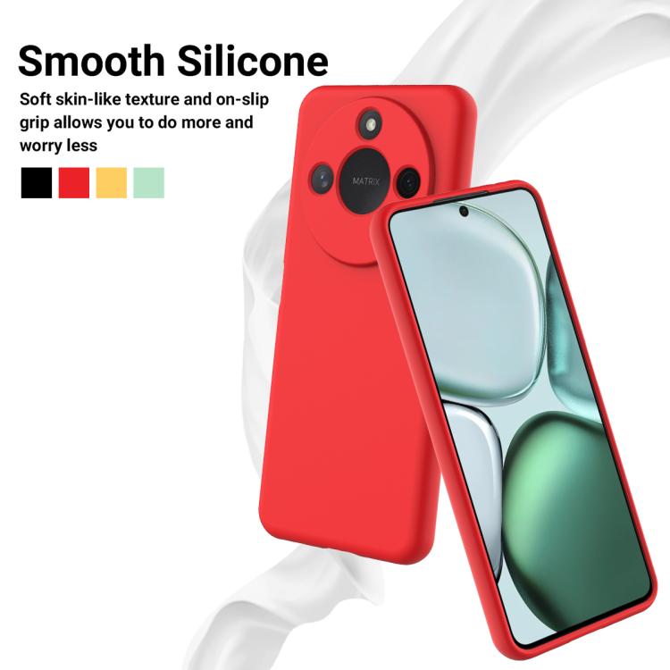 For Honor X9c Smart / X60 Solid Color Liquid Silicone Dropproof Full Coverage Phone Case(Red) - free shipping - PMC TechLife - Order now!