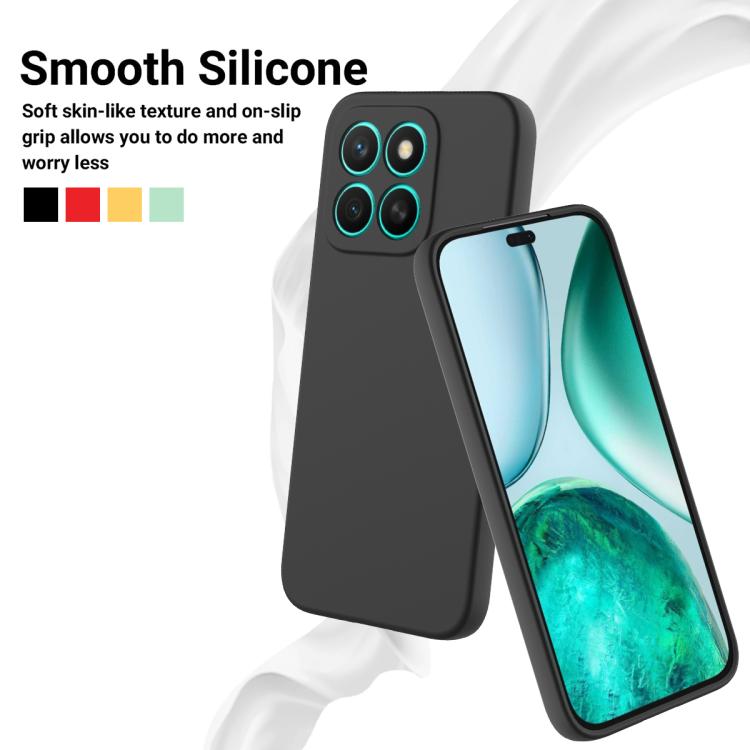 For Honor X8c 4G Solid Color Liquid Silicone Dropproof Full Coverage Phone Case(Black) - free shipping - PMC TechLife - Order now!
