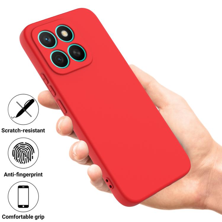 For Honor X8c 4G Solid Color Liquid Silicone Dropproof Full Coverage Phone Case(Red) - free shipping - PMC TechLife - Order now!