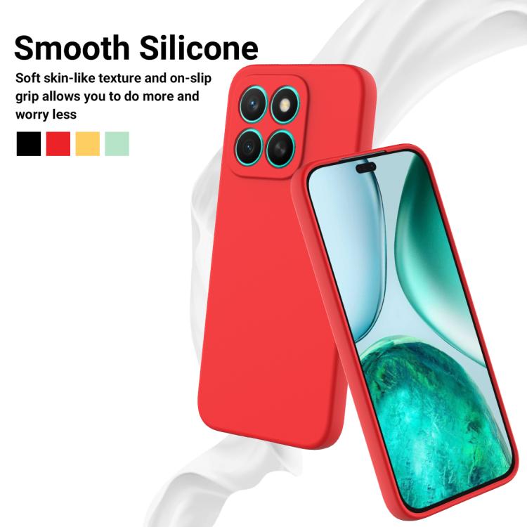 For Honor X8c 4G Solid Color Liquid Silicone Dropproof Full Coverage Phone Case(Red) - free shipping - PMC TechLife - Order now!