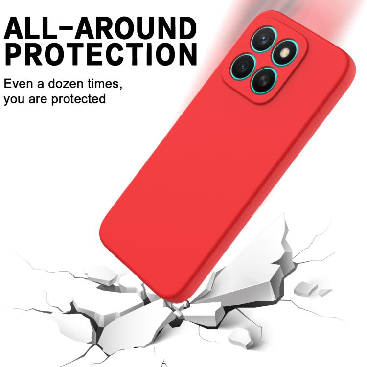For Honor X8c 4G Solid Color Liquid Silicone Dropproof Full Coverage Phone Case(Red) - free shipping - PMC TechLife - Order now!