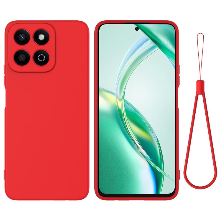 For Honor X6b 5G / Play 60 Plus Solid Color Liquid Silicone Dropproof Full Coverage Phone Case(Red) - free shipping - PMC TechLife - Order now!