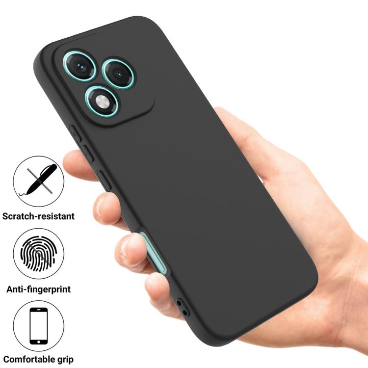For Honor 400 Lite Global Solid Color Liquid Silicone Dropproof Full Coverage Phone Case(Black) - free shipping - PMC TechLife - Order now!