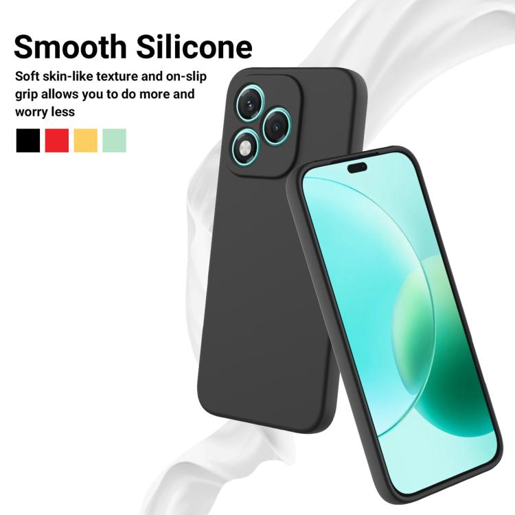 For Honor 400 Lite Global Solid Color Liquid Silicone Dropproof Full Coverage Phone Case(Black) - free shipping - PMC TechLife - Order now!