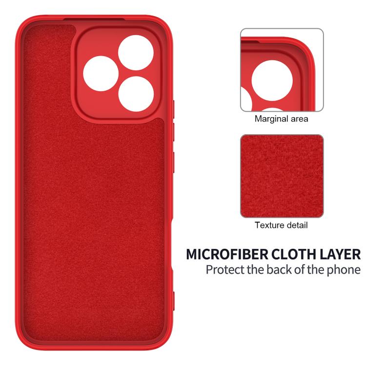 For Honor 400 Lite Global Solid Color Liquid Silicone Dropproof Full Coverage Phone Case(Red) - free shipping - PMC TechLife - Order now!