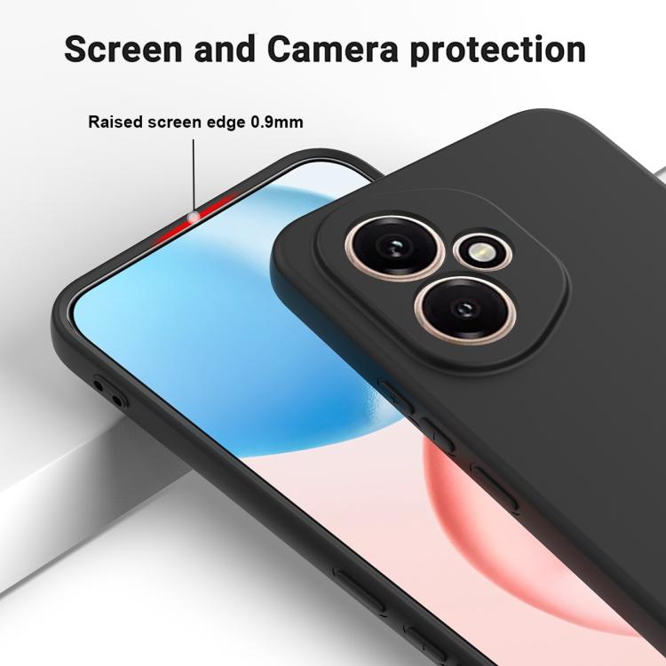 For Honor 400 Global 156.5mm Solid Color Liquid Silicone Dropproof Full Coverage Phone Case(Black) - free shipping - PMC TechLife - Order now!