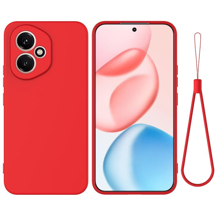 For Honor 400 Global 156.5mm Solid Color Liquid Silicone Dropproof Full Coverage Phone Case(Red) - free shipping - PMC TechLife - Order now!