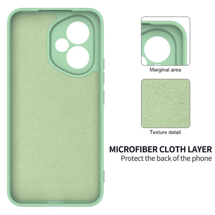 For Honor 400 Global 156.5mm Solid Color Liquid Silicone Dropproof Full Coverage Phone Case(Green) - free shipping - PMC TechLife - Order now!