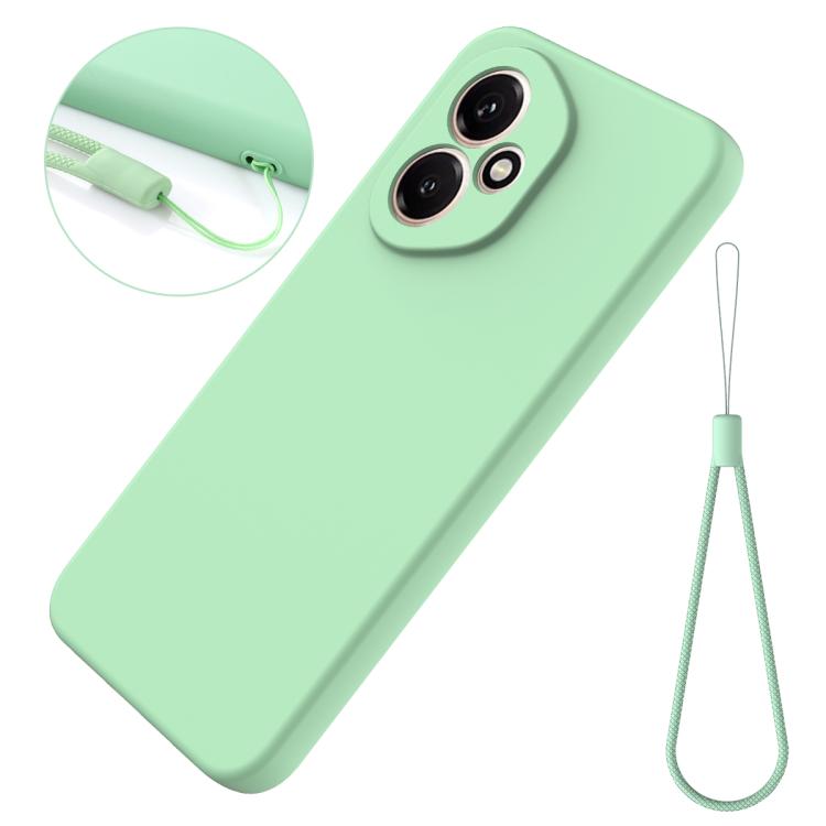 For Honor 400 Global 156.5mm Solid Color Liquid Silicone Dropproof Full Coverage Phone Case(Green) - free shipping - PMC TechLife - Order now!