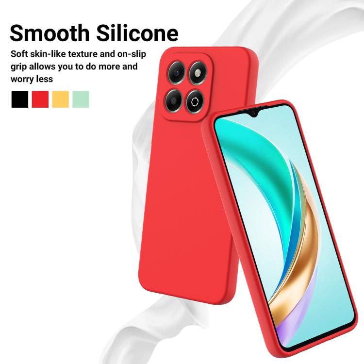 For Honor X6c 4G Solid Color Liquid Silicone Dropproof Full Coverage Phone Case(Red) - free shipping - PMC TechLife - Order now!