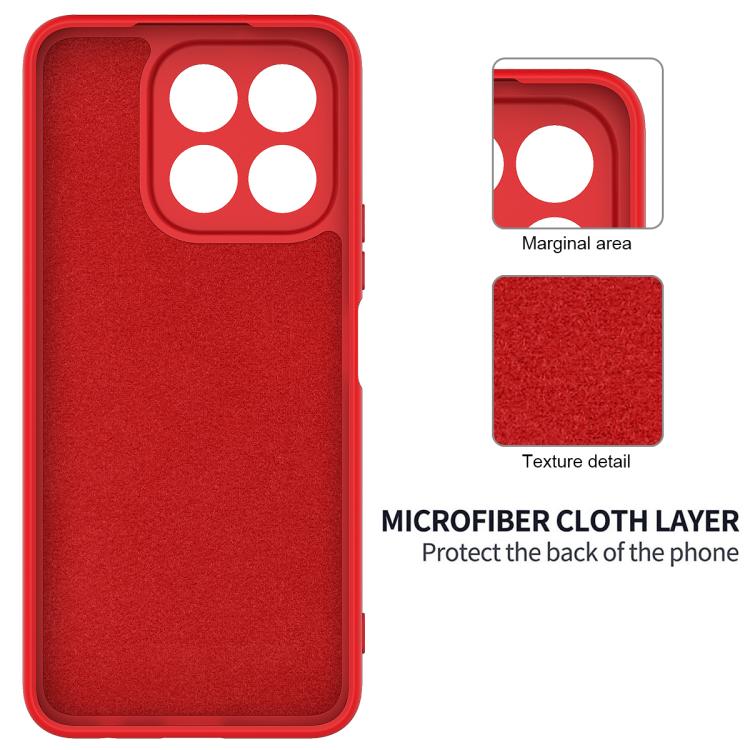 For Honor X6c 4G Solid Color Liquid Silicone Dropproof Full Coverage Phone Case(Red) - free shipping - PMC TechLife - Order now!