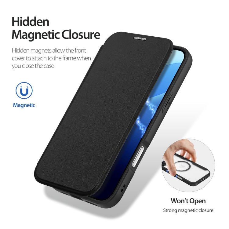 For iPhone 16 Pro Max DUX DUCIS Skin X Pro Series Magsafe PC + TPU Phone Leather Case(Black) - free shipping - PMC TechLife - Order now!