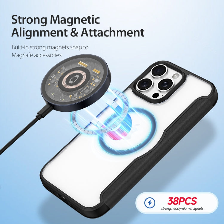 For iPhone 16 Pro Max DUX DUCIS Skin X Pro Series Magsafe PC + TPU Phone Leather Case(Black) - free shipping - PMC TechLife - Order now!