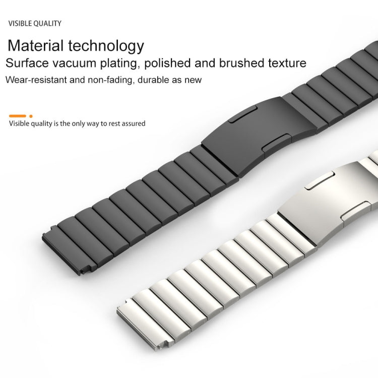 22mm Bamboo Joint Titanium Metal Watch Band(Silver) - free shipping - PMC TechLife - Order now!