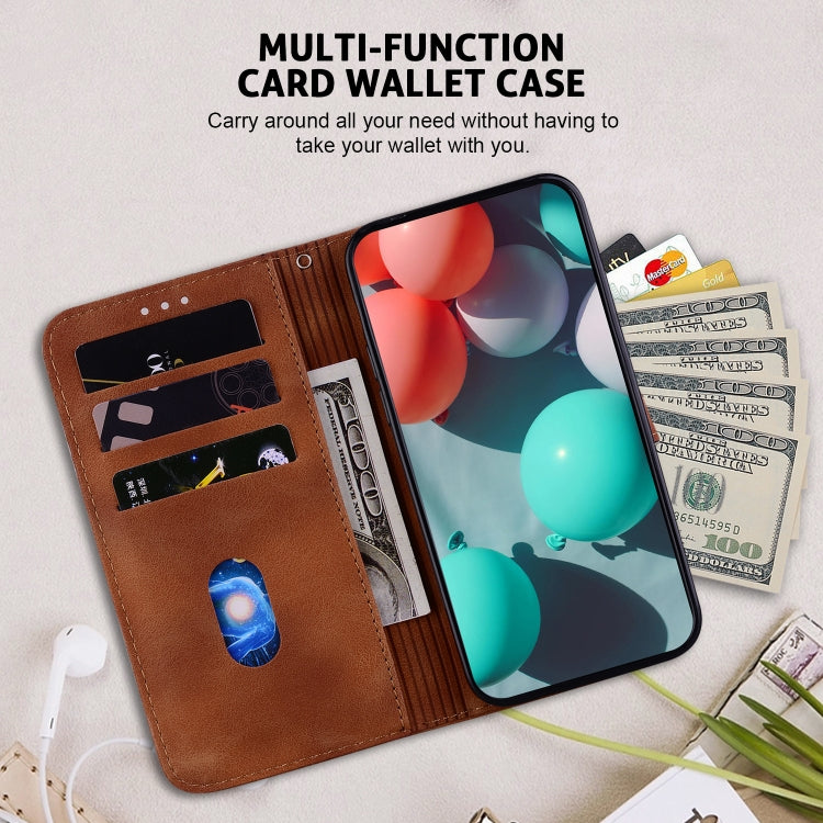 For Google Pixel 9 Pro Seven-shaped Embossed Leather Phone Case(Brown) - free shipping - PMC TechLife - Order now!