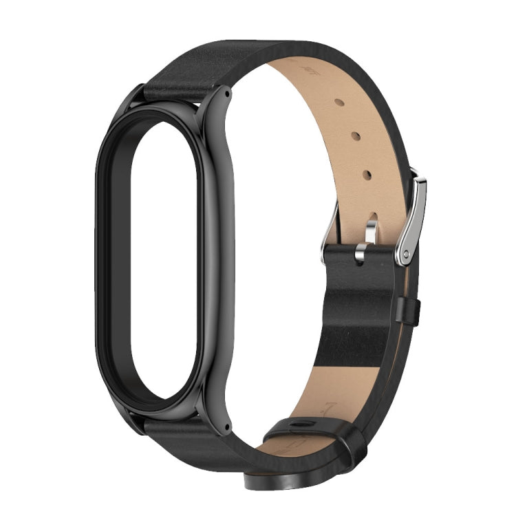 For Xiaomi Mi Band 8 Mijobs Plus Case Microfiber PU Leather Watch Band(Black) - free shipping - PMc TechLife - Order now!