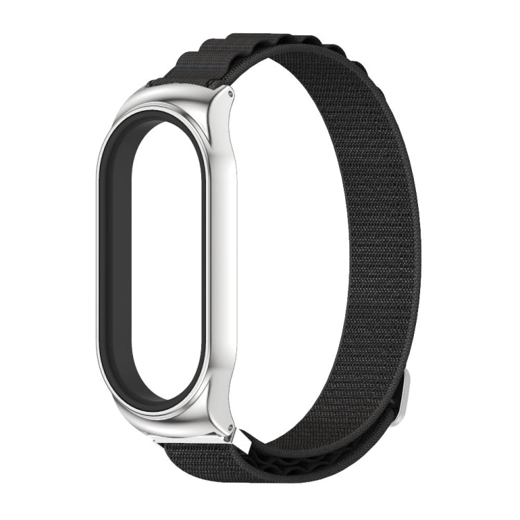 For Xiaomi Mi Band 8 Mijobs CS Case Nylon Breathable Watch Band(Black Silver) - free shipping - PMc TechLife - Order now!