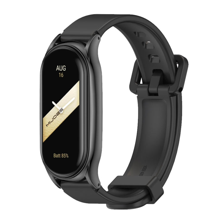 For Xiaomi Mi Band 8 Mijobs Plus Case Silicone Watch Band(Black) - free shipping - PMc TechLife - Order now!