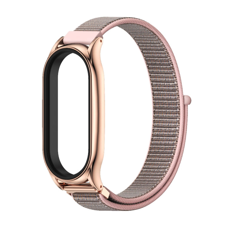 For Xiaomi Mi Band 8 Mijobs Plus Case Breathable Nylon Loop Watch Band(Pink Rose Gold) - free shipping - PMc TechLife - Order now!