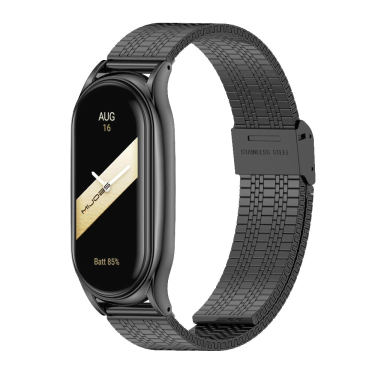 For Xiaomi Mi Band 8 Mijobs Plus Case Metal Watch Band(Black) - free shipping - PMc TechLife - Order now!