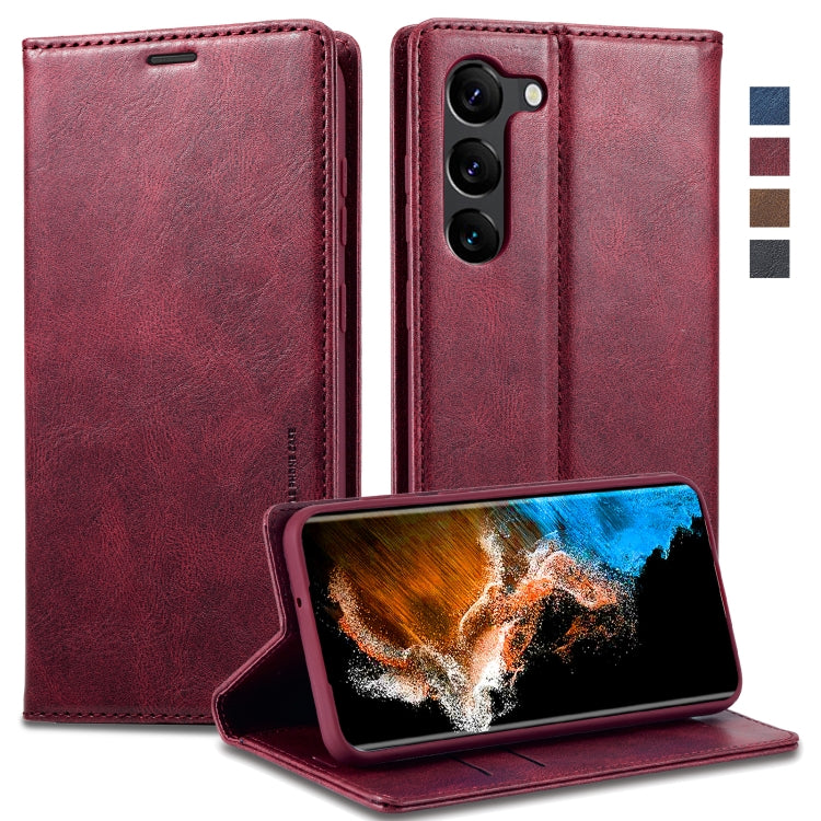 For Samsung Galaxy S24 LC.IMEEKE RFID Anti-theft Leather Phone Case(Red) - free shipping - PMC Jewellery - Order now!