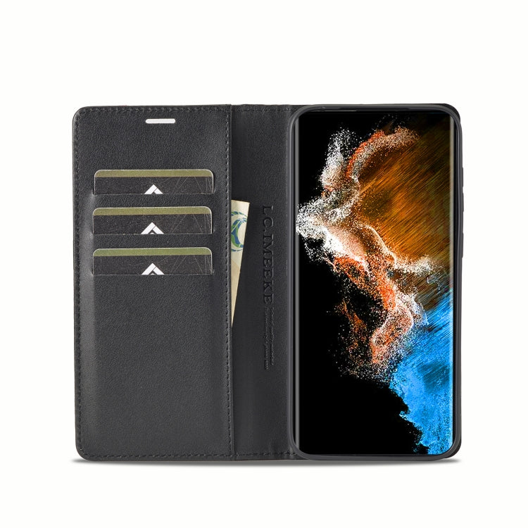 For Samsung Galaxy S24 5G LC.IMEEKE Carbon Fiber Leather Phone Case(Vertical Black) - free shipping - PMC Jewellery - Order now!