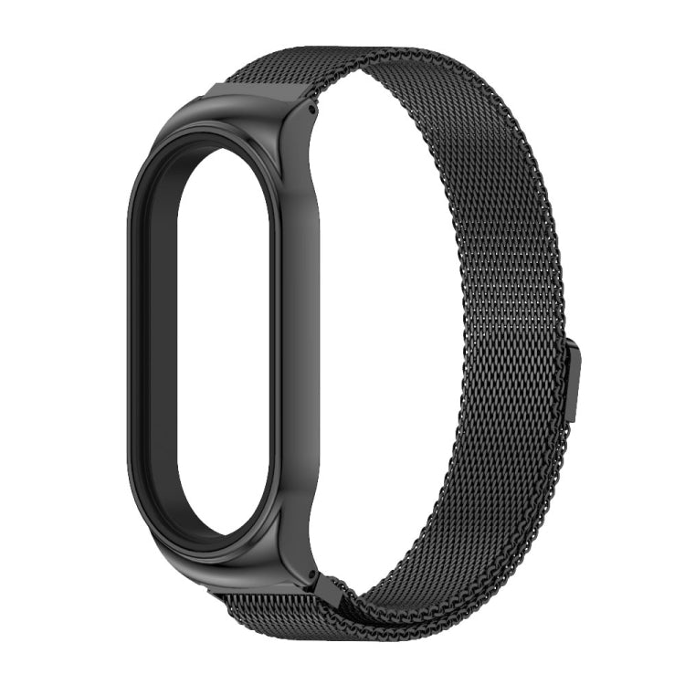 For Xiaomi Mi Band 8 Mijobs CS Case Milan Magnetic Stainless Steel Watch Band(Black) - free shipping - PMc TechLife - Order now!