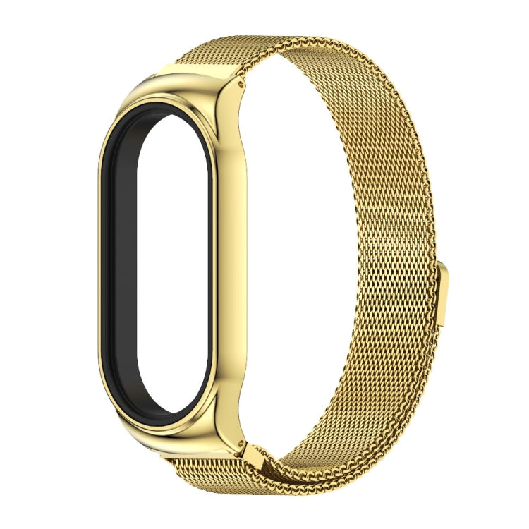 For Xiaomi Mi Band 8 Mijobs CS Case Milan Magnetic Stainless Steel Watch Band(Gold) - free shipping - PMc TechLife - Order now!