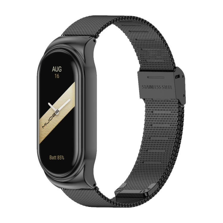 For Xiaomi Mi Band 8 Mijobs CS Case Milan Buckle Metal Watch Band(Black) - free shipping - PMc TechLife - Order now!