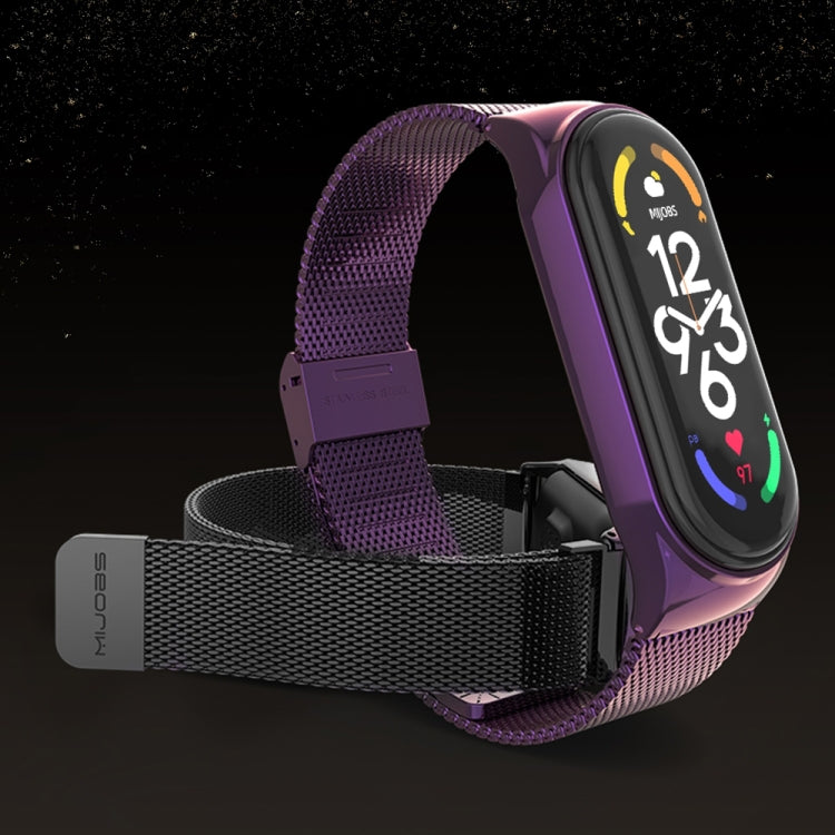 For Xiaomi Mi Band 8 Mijobs CS Case Milan Buckle Metal Watch Band(Rose Gold) - free shipping - PMc TechLife - Order now!
