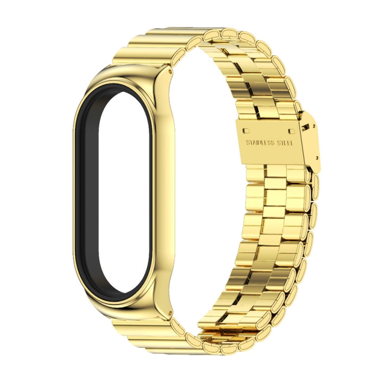 For Xiaomi Mi Band 8 Mijobs CS Case Bamboo Buckle Metal Watch Band(Gold) - free shipping - PMc TechLife - Order now!
