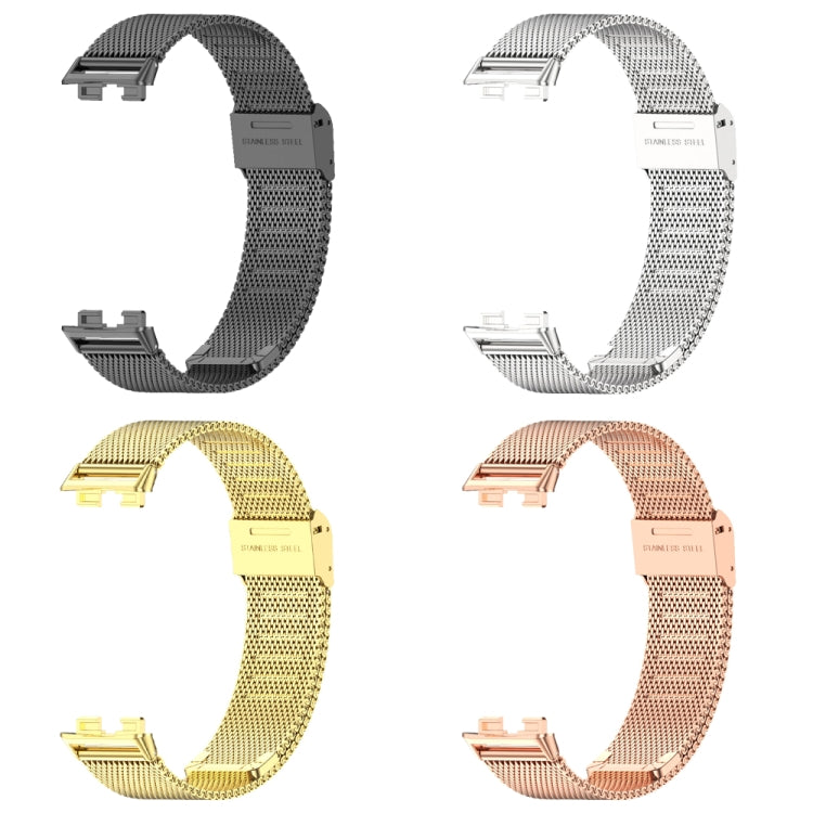 For Huawei Band 8 / 9 / 10 Mijobs Milan Buckle Stainless Steel Watch Band(Rose Gold) - free shipping - PMC TechLife - Order now!