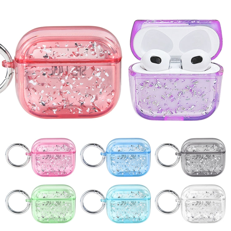 For AirPods 3 Silver Foil Epoxy Bluetooth Earphone Protective Case(Black) - free shipping - PMC Jewellery - Order now!