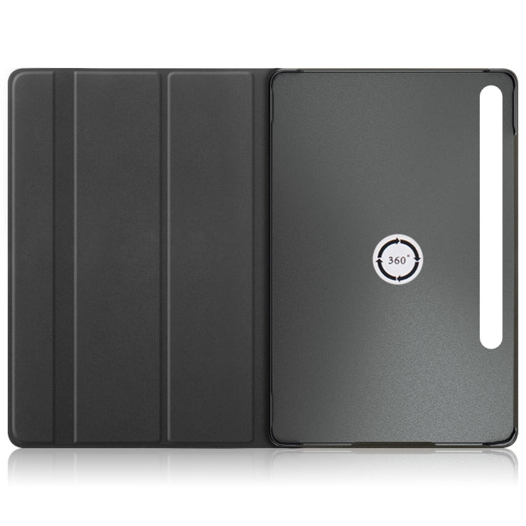 For Samsung Galaxy Tab S9+ 360 Rotation Stand Painted Smart Leather Tablet Case(Graffiti) - Galaxy Tab S9+ Cases by PMC TechLife | Online Shopping South Africa | PMC TechLife