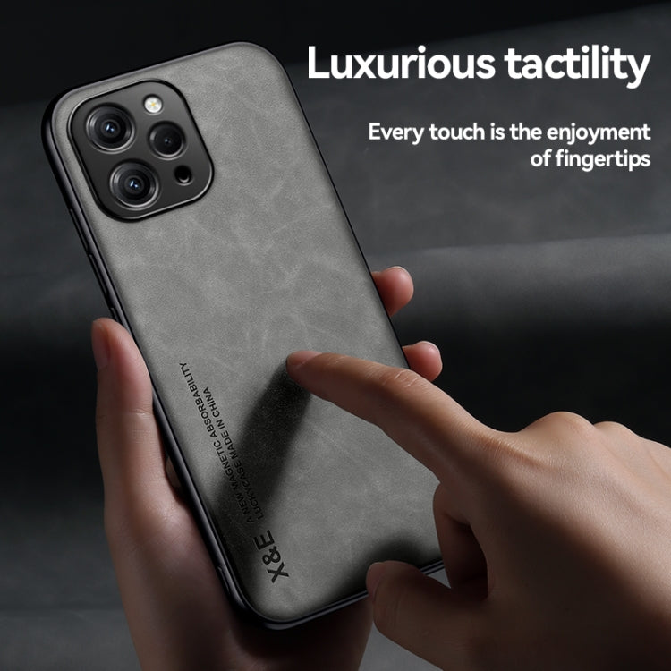 For Xiaomi Redmi Note 13 5G Skin Feel Magnetic Leather Back Phone Case(Green) - Note 13 Cases by PMC TechLife | Online Shopping South Africa | PMC TechLife | Buy Now Pay Later Mobicred