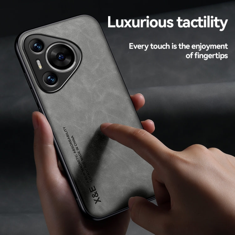 For Huawei Pura 70 Skin Feel Magnetic Leather Back Phone Case(Blue) - free shipping - PMC Jewellery - Order now!
