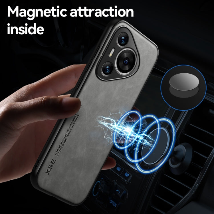 For Huawei Pura 70 Skin Feel Magnetic Leather Back Phone Case(Blue) - free shipping - PMC Jewellery - Order now!
