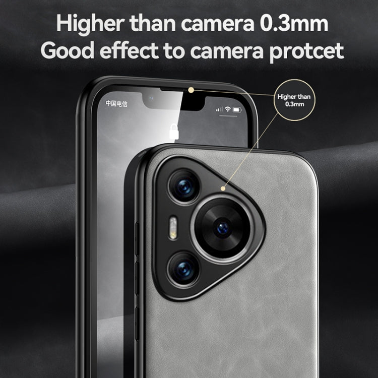For Huawei Pura 70 Skin Feel Magnetic Leather Back Phone Case(Blue) - free shipping - PMC Jewellery - Order now!